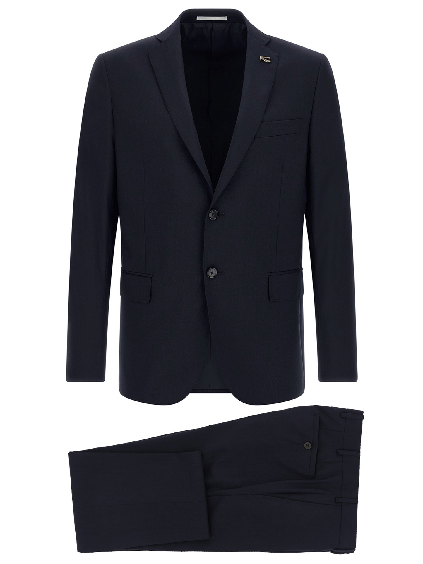 Pant Suit by Pal Zileri for men in wool navy features a tailored silhouette, showcasing a sophisticated and tailored for a refined, professional look.