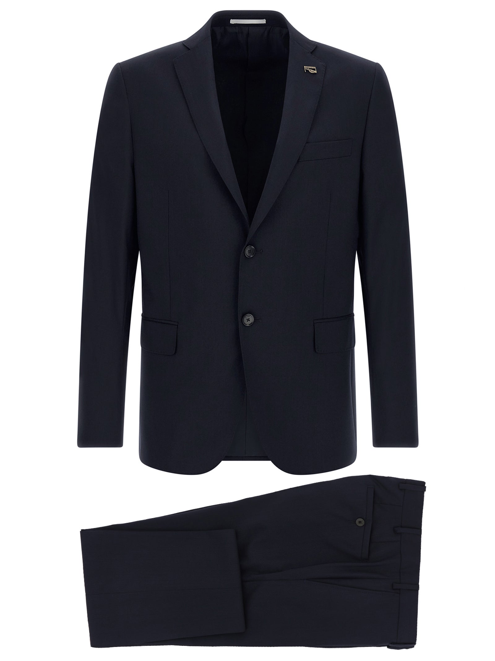 Pant Suit by Pal Zileri for men in wool navy features a tailored silhouette, showcasing a sophisticated and tailored for a refined, professional look.