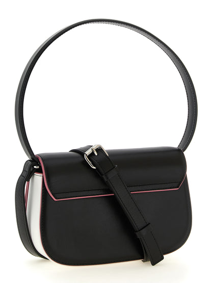 Compact Shoulder Oval Bag by Diesel for women in metal multicolor features a effortless sophistication silhouette, secured by a with ample and versatile shoulder-strap, handle & adjustable-strap for a effortless sophistication finish.