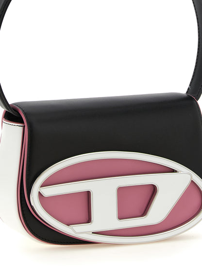 Compact Shoulder Oval Bag by Diesel for women in metal multicolor features a statuesque silhouette, showcasing a secure and statuesque with versatile shoulder-strap, handle & adjustable-strap for a statuesque finish.