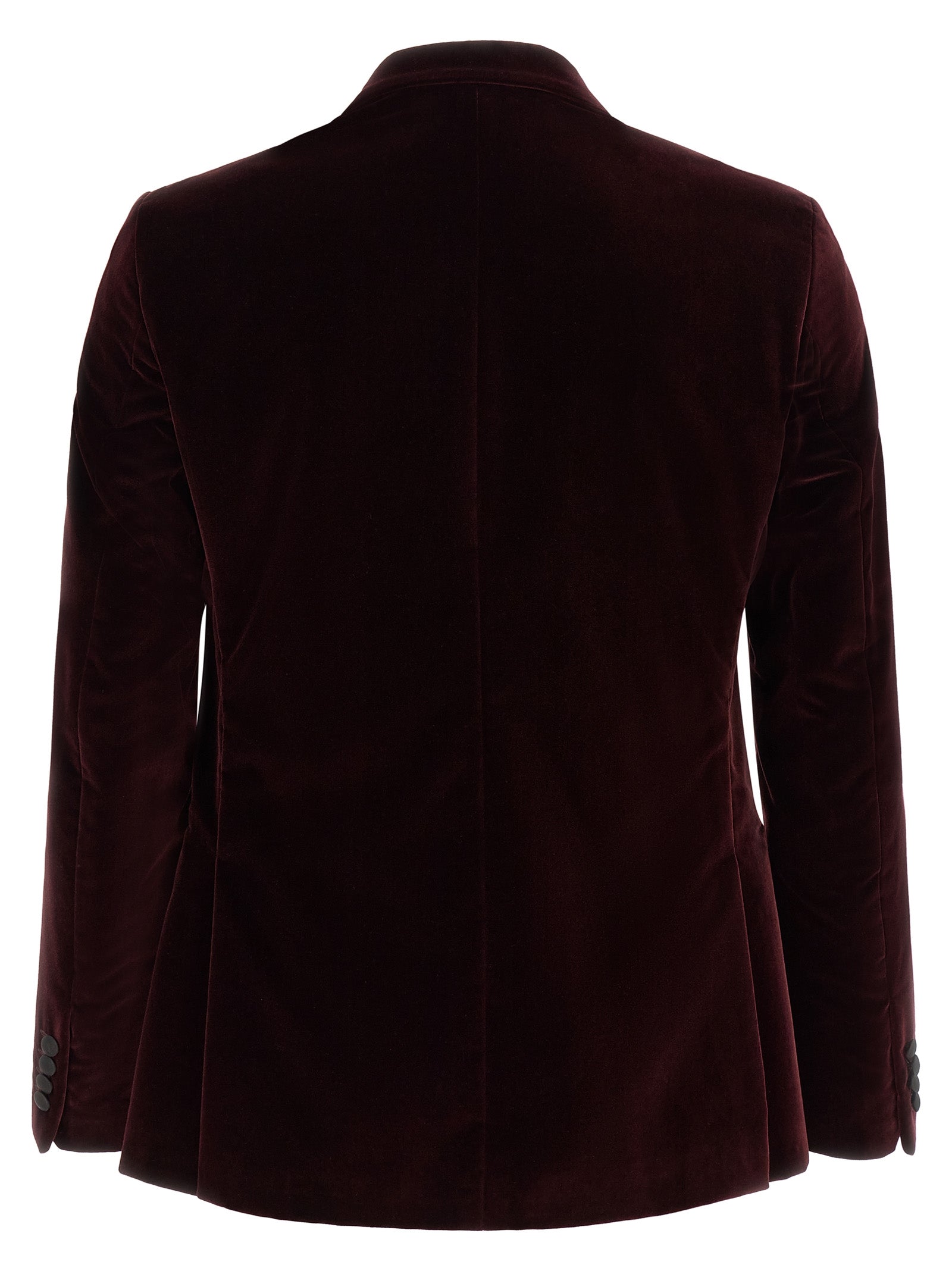 Blazer by Pal Zileri for men in satin cotton velvet black & bordeaux presents a distinguished silhouette, detailed with a distinguished and distinctive for a truly sophisticated finish.