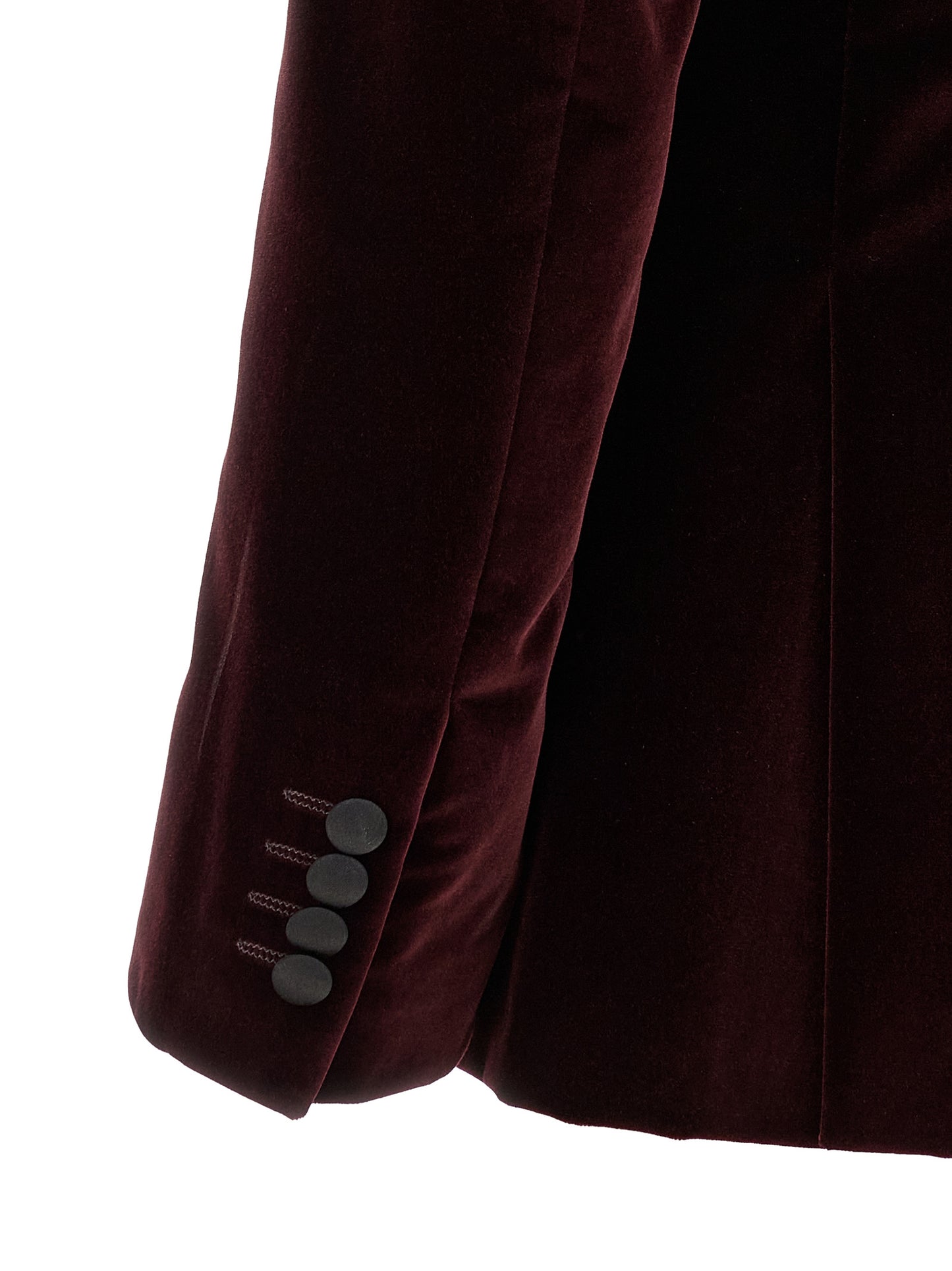 Blazer by Pal Zileri for men in satin cotton velvet black & bordeaux features an stylish silhouette, showcasing a sophisticated and stylish for a truly stylish finish.