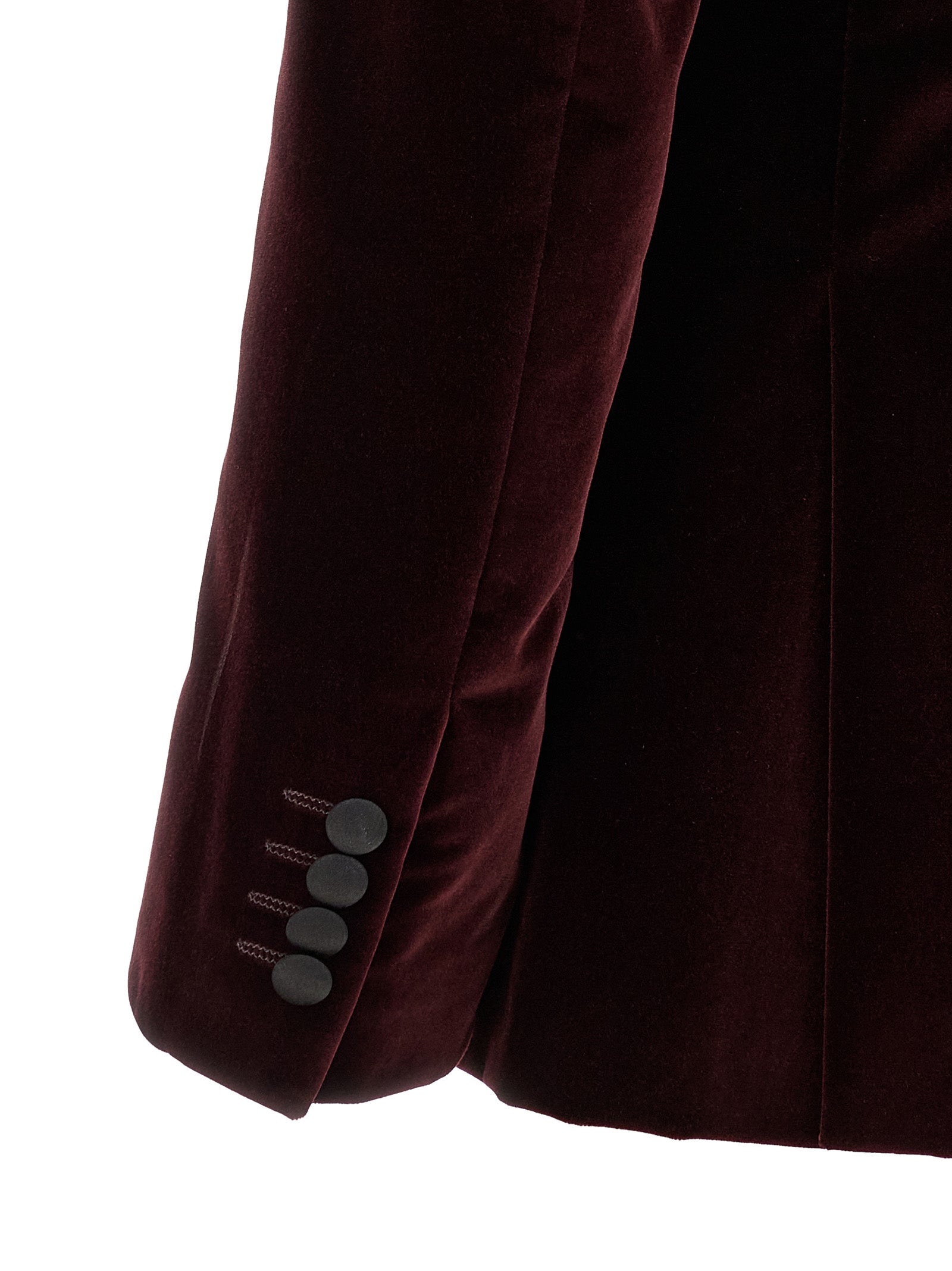 Blazer by Pal Zileri for men in satin cotton velvet black & bordeaux features an stylish silhouette, showcasing a sophisticated and stylish for a truly stylish finish.