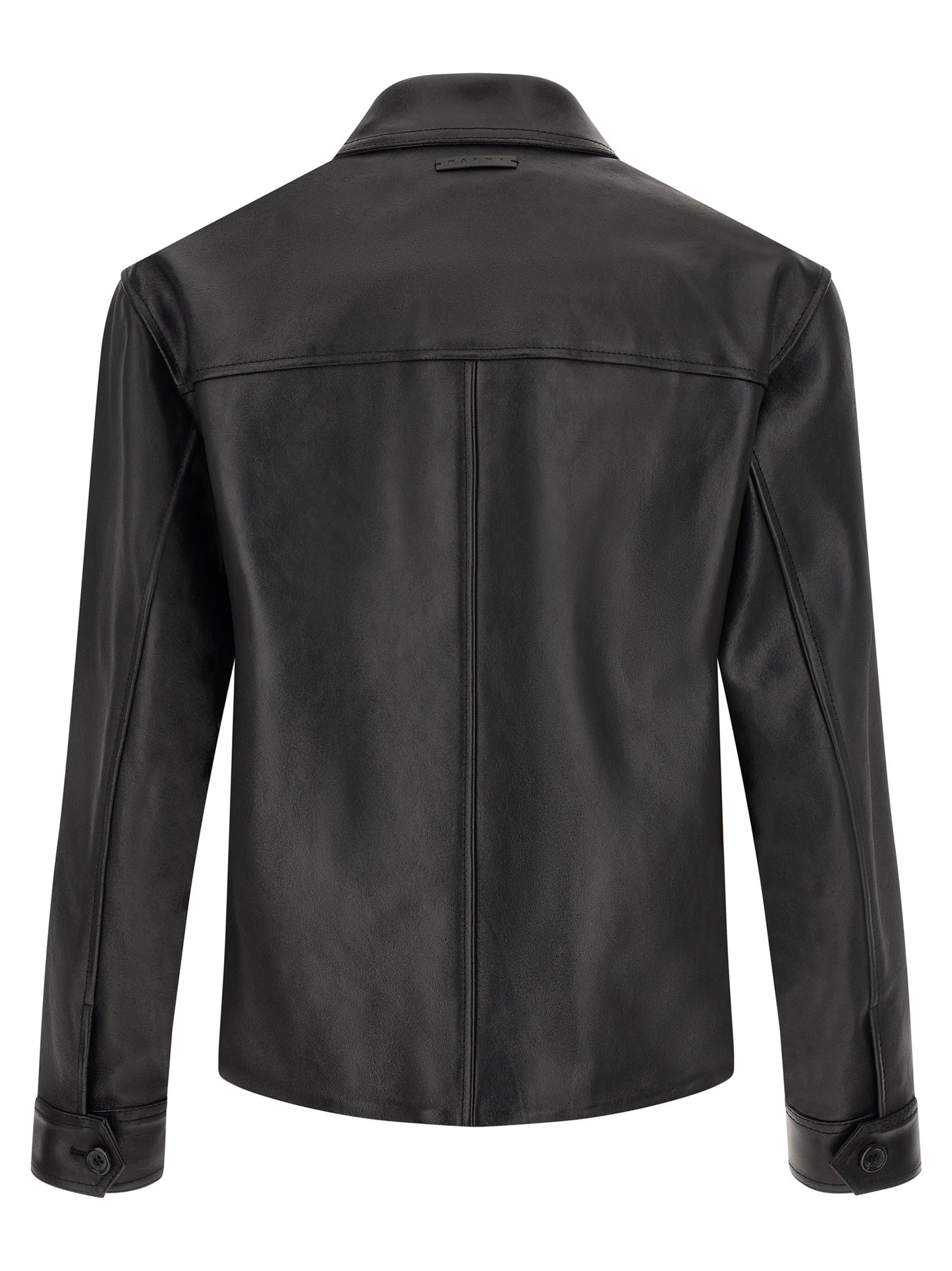 This Jacket by Marni for men in suede calfskin leather black, brown & multicolor showcases a magnificent silhouette, meticulously crafted with a distinctive and functional for a magnificent finish.
