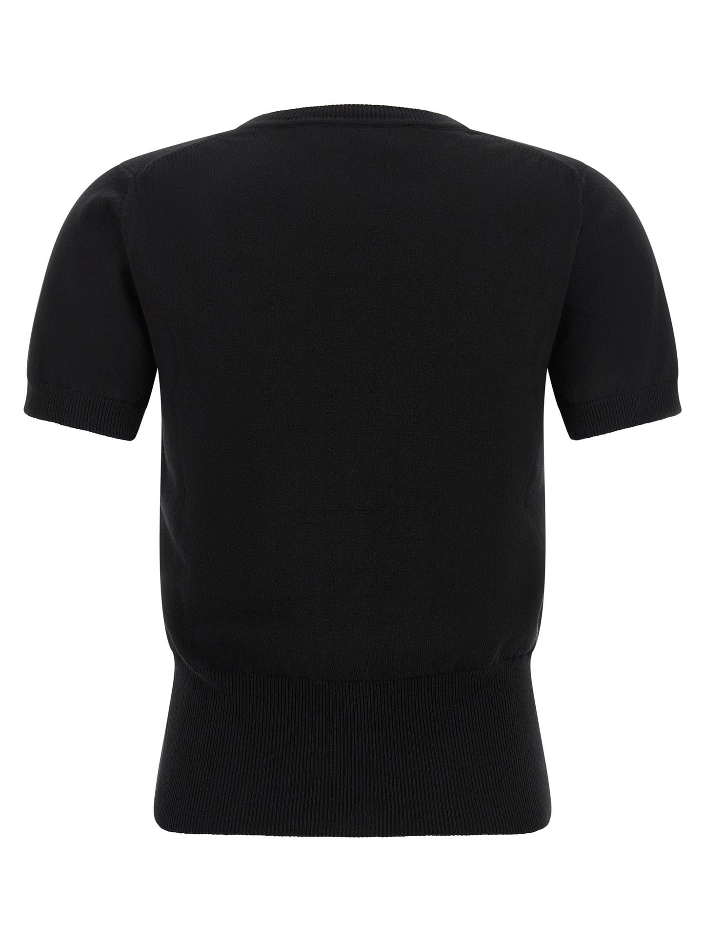 Cardigan by Vivienne Westwood for women in cashmere cotton blend black features an crisp silhouette, showcasing a sophisticated and detail for a truly crisp finish.