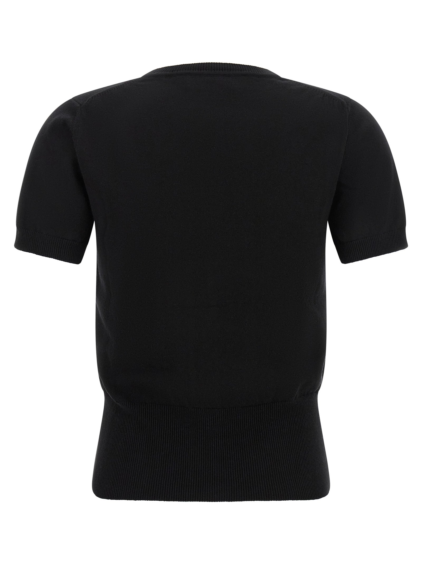 Cardigan by Vivienne Westwood for women in cashmere cotton blend black features an crisp silhouette, showcasing a sophisticated and detail for a truly crisp finish.