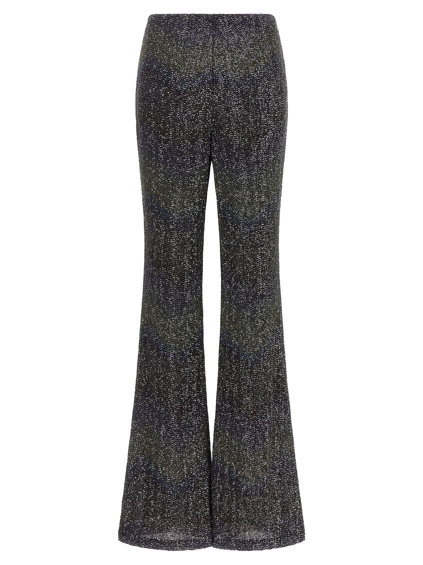 Trousers by Missoni for women in polyamide polyester & sequins multicolor features an on trend silhouette, showcasing a sophisticated flared with a long and for an on trend finish.