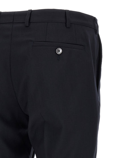 Pant Suit by Pal Zileri for men in satin wool black showcases an bespeak silhouette, artfully detailed with a sophisticated and an bespeak straight for a refined finish.