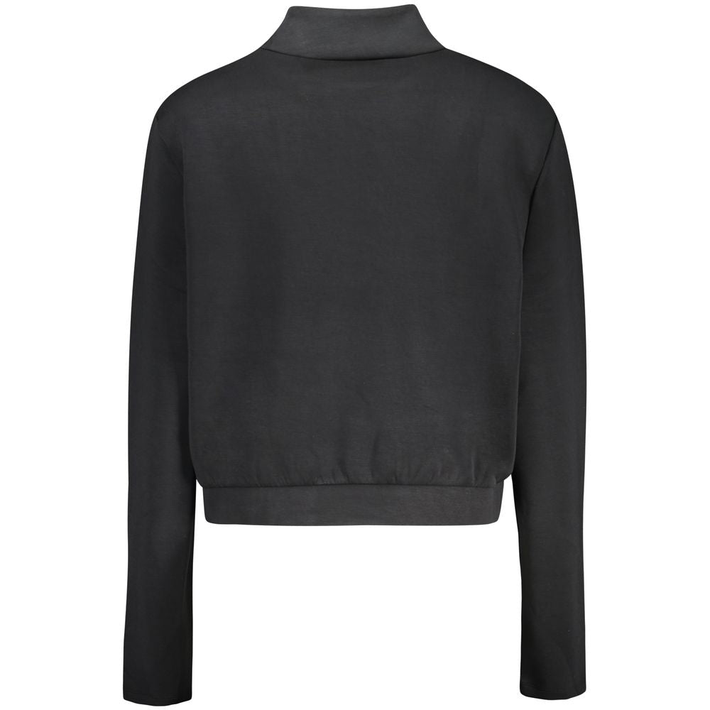 Sweatshirt by Guess Jeans for women in stretch polyester & modal black features an magnificent silhouette, showcasing a sophisticated turtle neckline and detail for a truly magnificent finish.