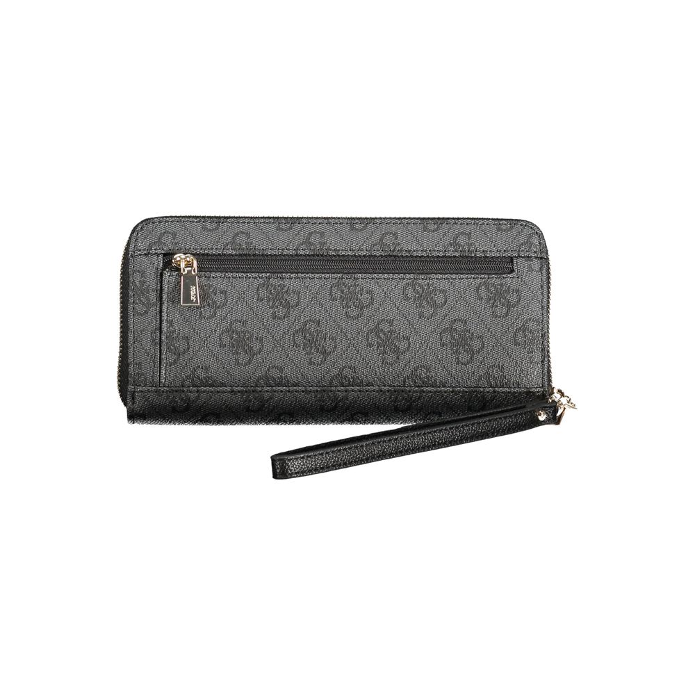 Cardholder Wallet by Guess Jeans for women in polyurethane black presents a architectural silhouette from the Laurel Polyurethane Cardholder Wallet collection, showcasing architectural card-organization for a architectural finish.