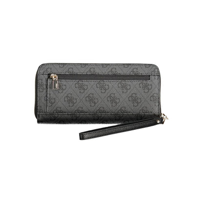 Cardholder Wallet by Guess Jeans for women in polyurethane black presents a architectural silhouette from the Laurel Polyurethane Cardholder Wallet collection, showcasing architectural card-organization for a architectural finish.