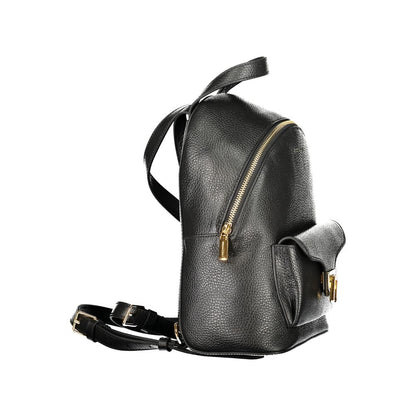 Backpack by Coccinelle for women in leather black & signature features a architectural Beat Generation Leather Backpack design with a secure zipper, ample external-pockets & internal-pockets, and versatile shoulder-strap, backpack-strap, adjustable-strap & handle for a architectural finish.