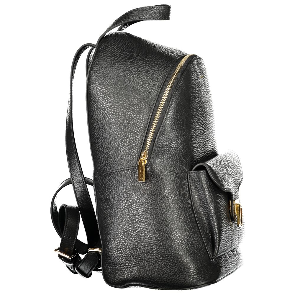 Backpack by Coccinelle for women in leather black features a architectural Beat Generation Leather Backpack design with a secure zipper, ample external-pockets & internal-pockets, and versatile backpack-strap, adjustable-strap & handle for a architectural finish.