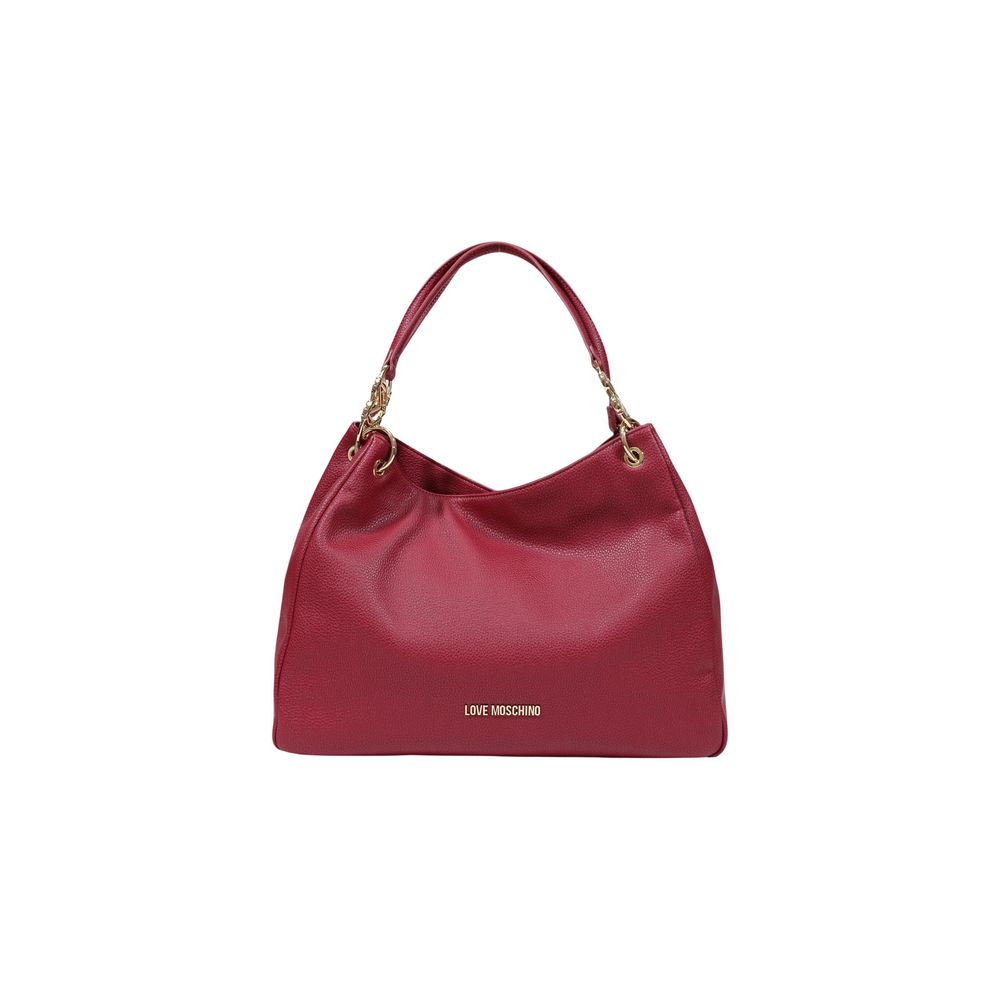 Large Handbag by Love Moschino for women in polyethylene & polyurethane gold & purple features a refined silhouette, showcasing a secure , organized , and versatile handle for a refined finish.