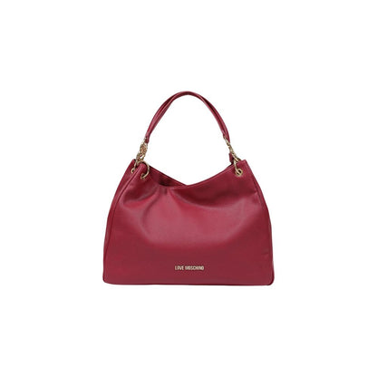 Large Handbag by Love Moschino for women in polyethylene & polyurethane gold & purple features a refined silhouette, showcasing a secure , organized , and versatile handle for a refined finish.