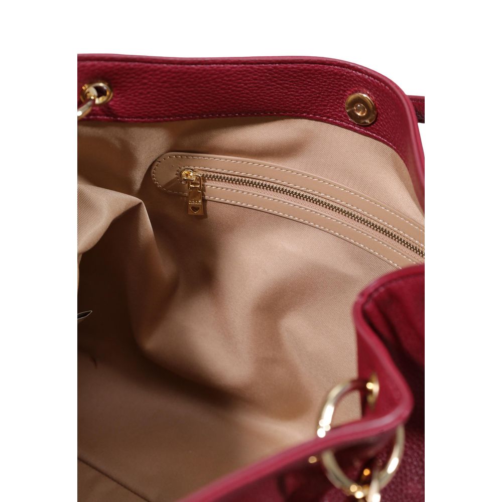 Large Handbag by Love Moschino for women in polyethylene & polyurethane gold & purple features an refined silhouette, showcasing a secure , ample , and versatile handle for a sophisticated refined aesthetic.