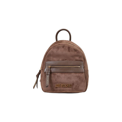 Love Moschino Stretch Polyester Backpack - Brown