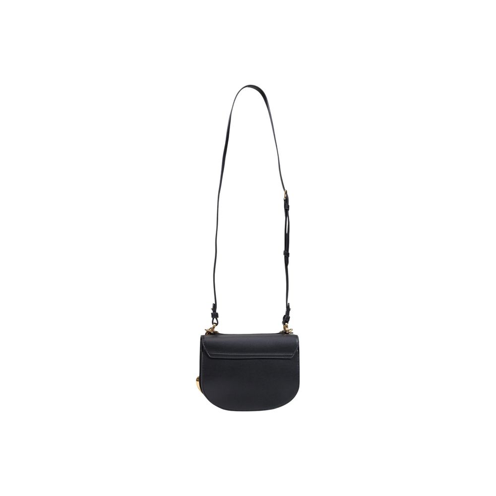 Medium Handbag by Love Moschino for women in polyester & polyurethane black & gold features a exquisite silhouette, showcasing a secure and exquisite with versatile shoulder-strap & adjustable-strap for a exquisite finish.