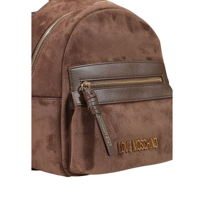 Love Moschino Stretch Polyester Backpack - Brown