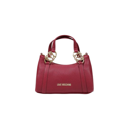 Small Evening Handbag by Love Moschino for women in pebbled poly leather gold & purple presents a ornamental silhouette, showcasing a secure zipper, ample , and versatile handle for a ornamental finish.