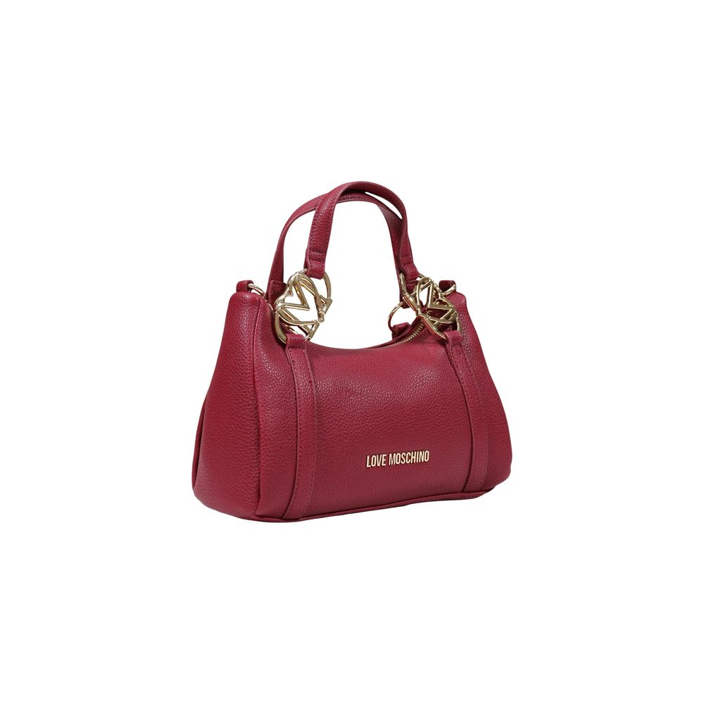 Small Evening Handbag by Love Moschino for women in pebbled poly leather gold & purple features a exquisite silhouette, showcasing a secure zipper and exquisite with versatile handle for a exquisite finish.