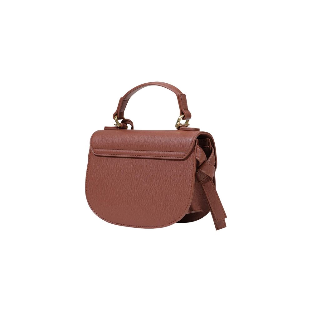 Love Moschino Polyethylene & Polyurethane Small Evening Flap Handbag - Brown Gold Signature