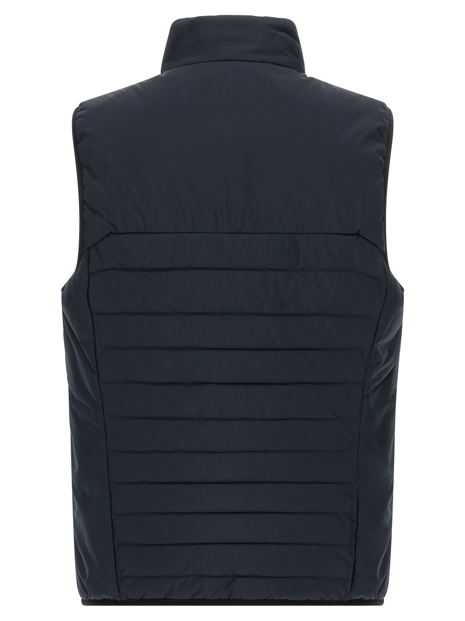 Vest by Hugo Boss for men in polyester navy features an on trend silhouette, showcasing a sophisticated and premium pockets for a truly on trend finish.
