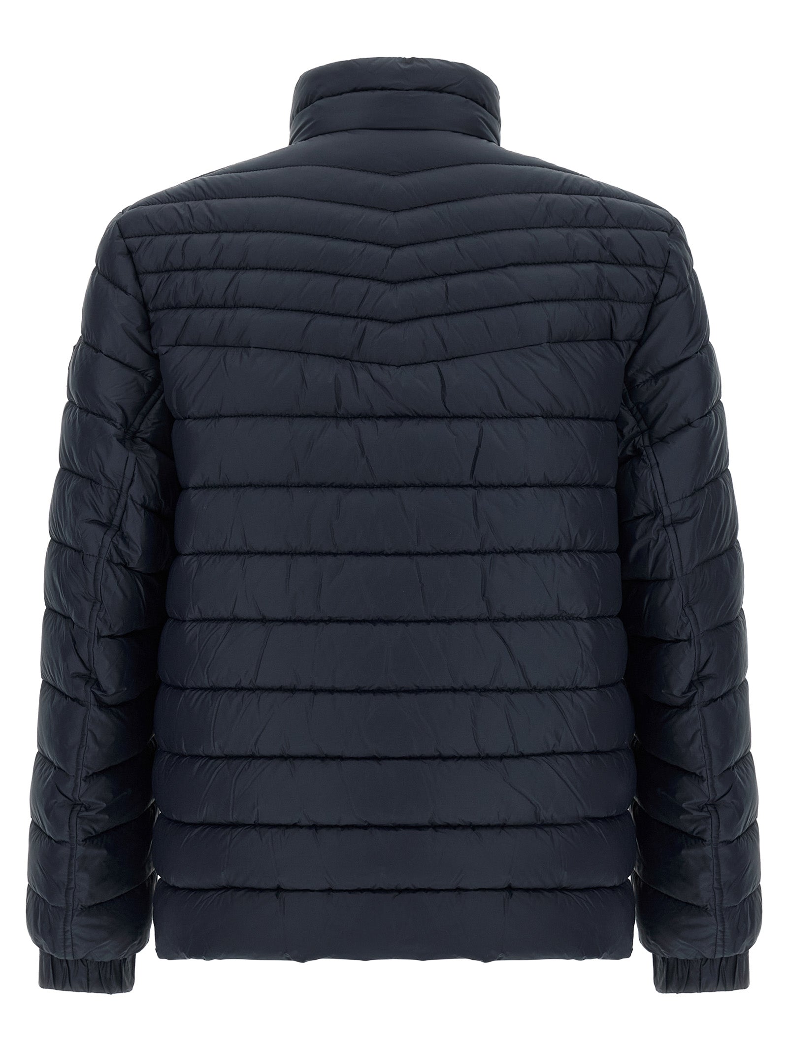 Puffer Jacket by Hugo Boss for men in polyamide navy features a city-ready silhouette, detailed with insulated and a city-ready high-neck neckline.