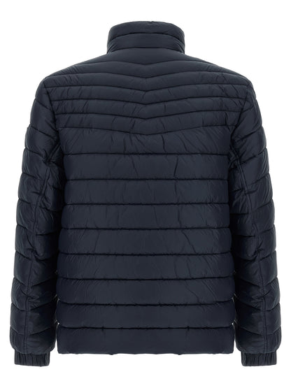 Puffer Jacket by Hugo Boss for men in polyamide navy features a city-ready silhouette, detailed with insulated and a city-ready high-neck neckline.