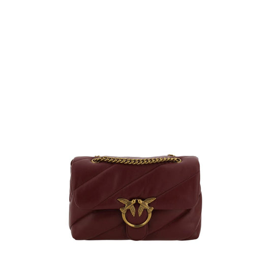 Quilted Shoulder Bag by PINKO for women in bos taurus calf leather gold, multicolor, signature & monogram features a effortless chic silhouette with a secure magnetic & button, ample built-in-compartments, and versatile shoulder-strap for a effortless chic finish.