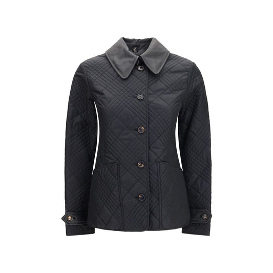 Overcoat by Burberry for women in nylon leather beige, black, sand, patterned & signature features a cosy chic silhouette, artfully detailed with a sophisticated and premium lightweight for a cosy chic finish.
