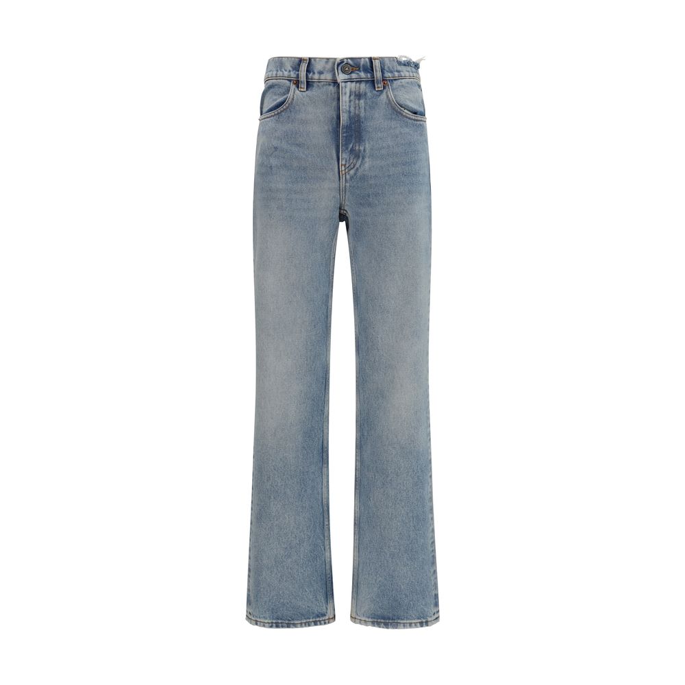 Jeans by Golden Goose for women in denim cotton blue features an sophisticated and straight-leg & regular-fit with a precise long, creating a sophisticated and sophisticated silhouette.