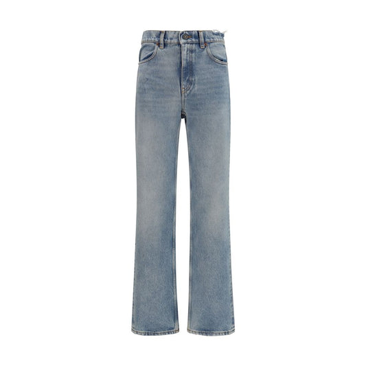 Jeans by Golden Goose for women in denim cotton blue features an sophisticated and straight-leg & regular-fit with a precise long, creating a sophisticated and sophisticated silhouette.