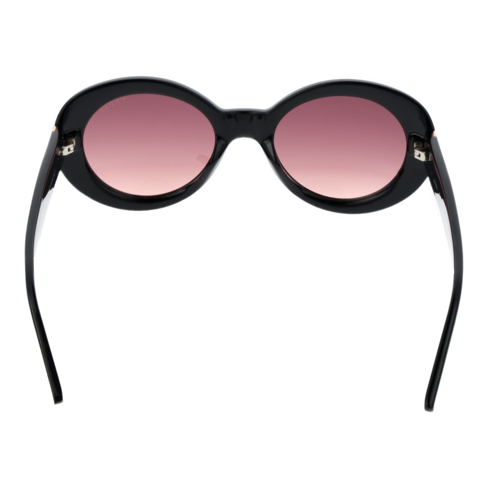 Guess Oval Gradient Dark-Tint Plastic Sunglasses - Black
