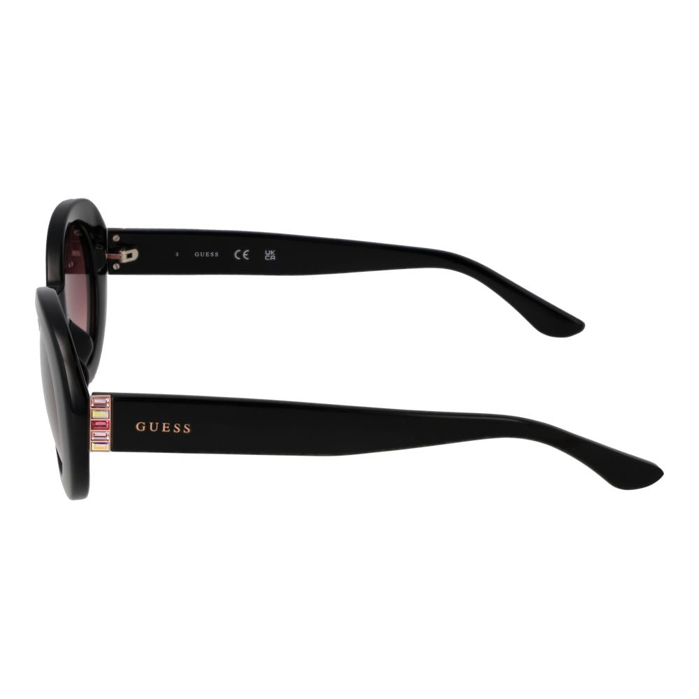 Guess Oval Gradient Dark-Tint Plastic Sunglasses - Black