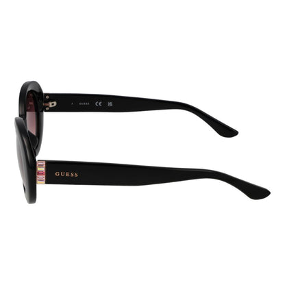 Guess Oval Gradient Dark-Tint Plastic Sunglasses - Black