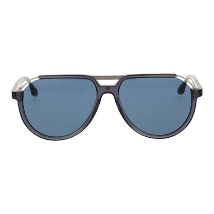 Trussardi Aviator Non-Polarized Dark-Tint Stainless Steel & Acetate Sunglasses - Grey