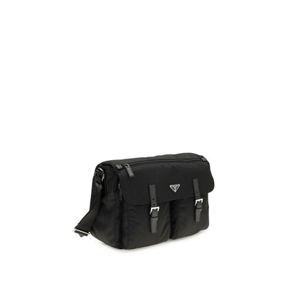 Flap Backpack by Prada for men in nylon black features a effortlessly chic Nylon Flap Backpack design, showcasing a secure flap & zipper, ample , and versatile shoulder-strap, backpack-strap & handle for a effortlessly chic finish.