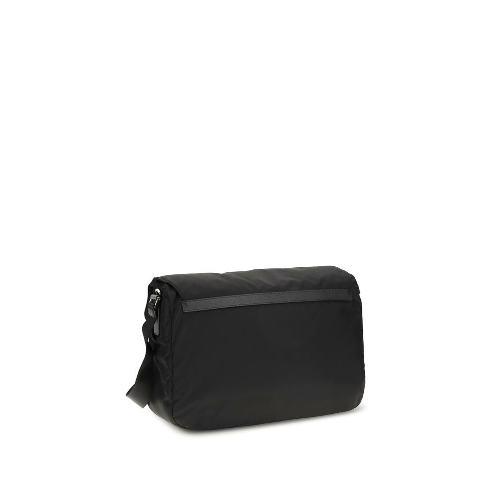 Flap Backpack by Prada for men in nylon black presents a versatile Nylon Flap Backpack design, showcasing a secure flap & zipper with ample and versatile shoulder-strap, backpack-strap & handle for a versatile finish.