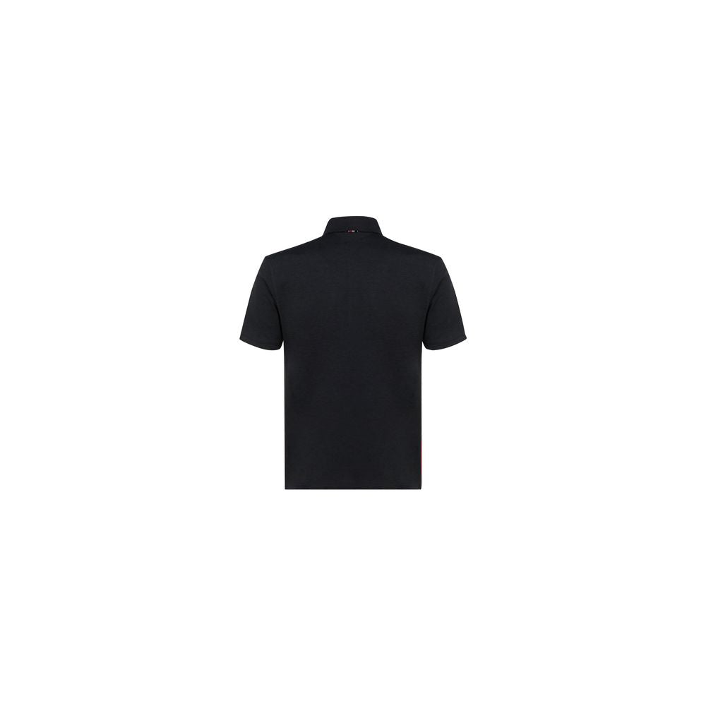 Polo Shirt by Thom Browne for men in cotton gray presents a sleek silhouette, featuring a refined and for a sleek finish.