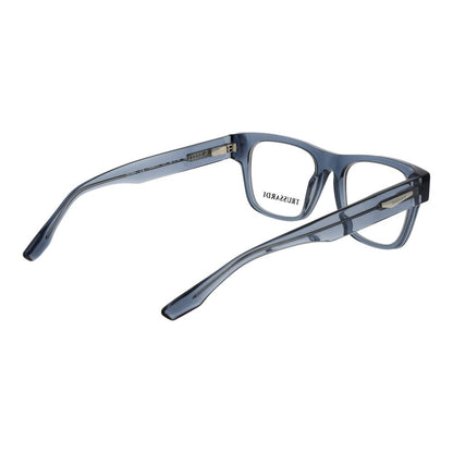 Eyeglasses Frames by Trussardi for men in gray features a refined silhouette, showcasing a refined gray coloured frame and full-frame frame design for a sophisticated, premium look.