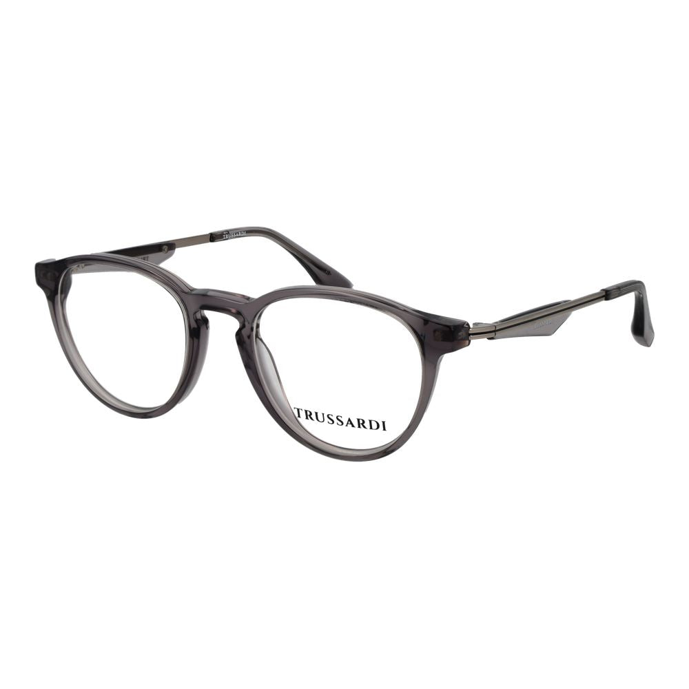 Eyeglasses Frames by Trussardi for men in acetate and gray showcases an refined full-frame frame design featuring a sophisticated gray coloured frame for an refined and refined aesthetic.