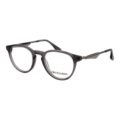Eyeglasses Frames by Trussardi for men in acetate and gray showcases an refined full-frame frame design featuring a sophisticated gray coloured frame for an refined and refined aesthetic.