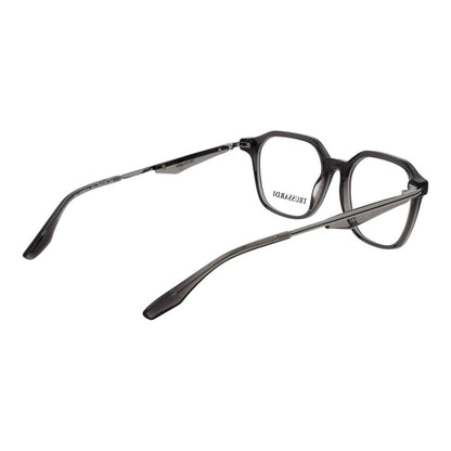 Eyeglasses Frames by Trussardi for men in acetate and gray showcases an refined full-frame frame design featuring a sophisticated gray coloured frame for an refined and refined aesthetic.