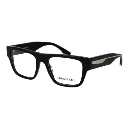 Eyeglasses Frames by Trussardi for unisex in acetate black showcases a refined full-frame frame design with a refined black coloured frame finish for a refined and sophisticated look.