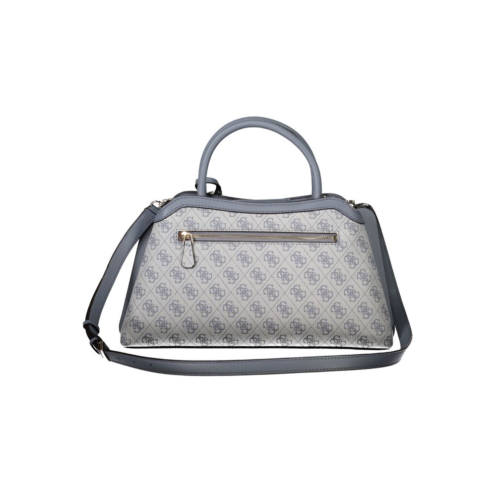 Handbag by Guess Jeans for women in polyurethane azzurro features an refined silhouette, showcasing a secure , ample built-in-compartments, document-holder & internal-pockets, and versatile shoulder-strap, handle & adjustable-strap for a sophisticated refined aesthetic.
