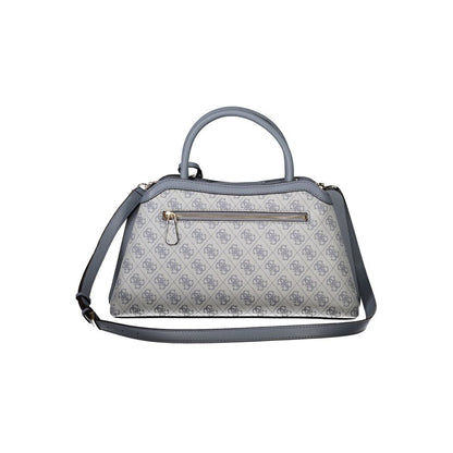 Handbag by Guess Jeans for women in polyurethane azzurro features an refined silhouette, showcasing a secure , ample built-in-compartments, document-holder & internal-pockets, and versatile shoulder-strap, handle & adjustable-strap for a sophisticated refined aesthetic.