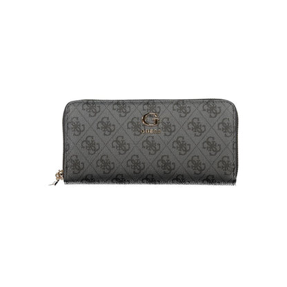 Cardholder Wallet by Guess Jeans for women in polyurethane black presents a architectural silhouette from the Coleen Polyurethane Cardholder Wallet collection, showcasing architectural card-organization coin-purse for a architectural finish.