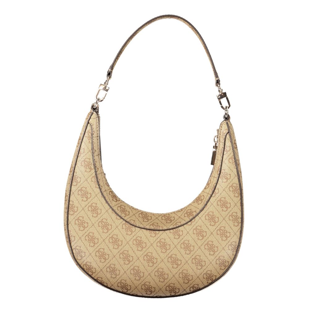 Handbag by Guess Jeans for women in polyurethane beige features a exquisite silhouette, showcasing a secure zipper and exquisite internal-pockets & cardholder with versatile detachable-strap & handle for a exquisite finish.