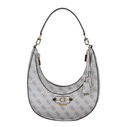 This Handbag by Guess Jeans for women in polyurethane and azzurro presents a sculptural silhouette featuring a secure zipper, ample internal-pockets & cardholder, and versatile detachable-strap & handle for a sculptural finish.